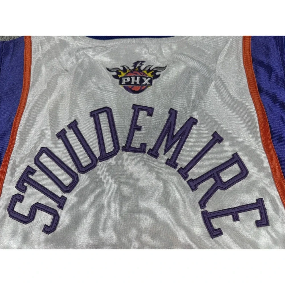Phoenix Suns Amare Stoudemire #32 Champion Vintage NBA Jersey White Size 52